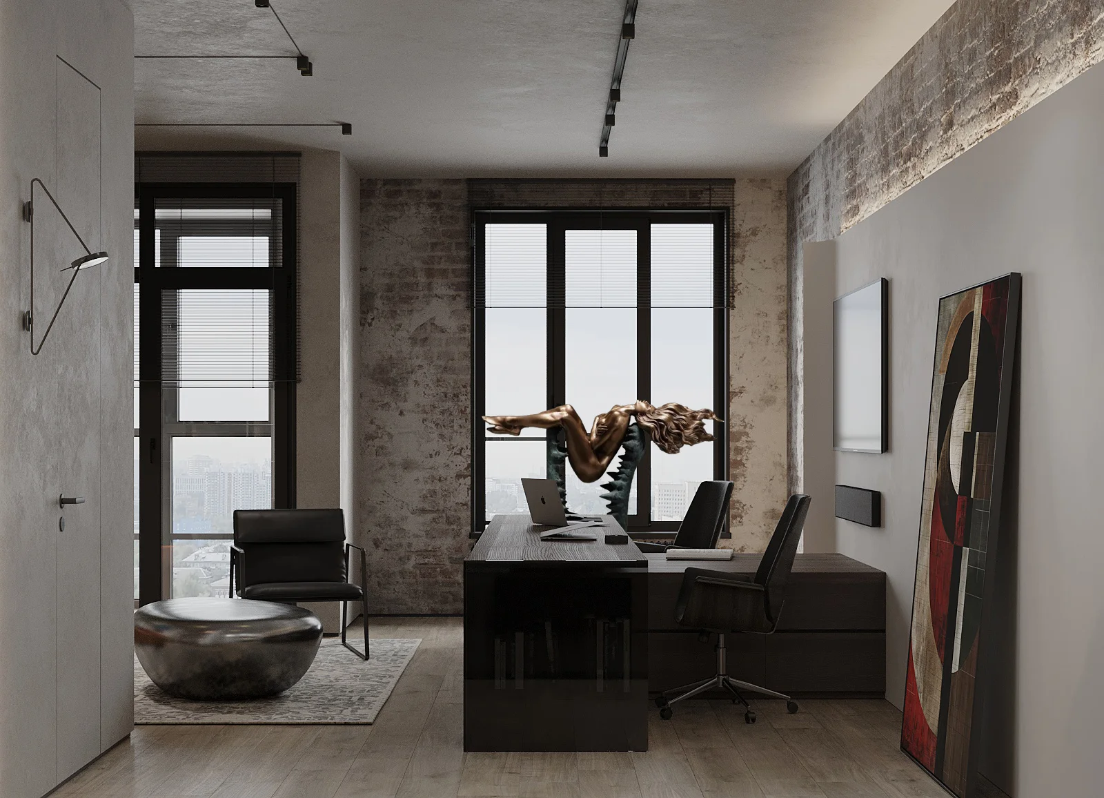 Дизайн интерьера офисного пространства, коммерческая недвижимость